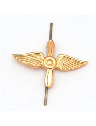 Петличный знак Авиация ВВС, золотой (5-2-036)