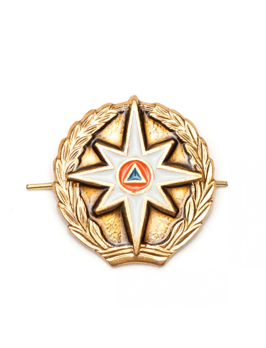 Петличный знак МЧС (без просечек) , золотой (5-2-009)