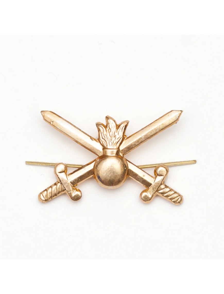 Петличный знак сухопутных войск нового образца, золотой (5-2-001)