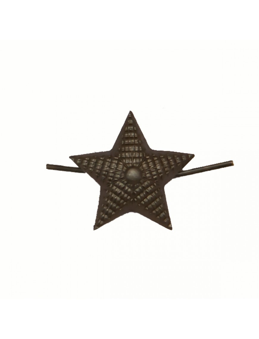Звезда металлическая 13мм, рифленая, защитная(Полиция, МО нового образца, Росгвардия) (5-5-022)