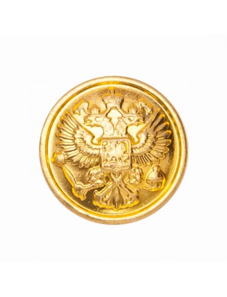 Пуговица "Орел" 22 мм металлическая, золотая