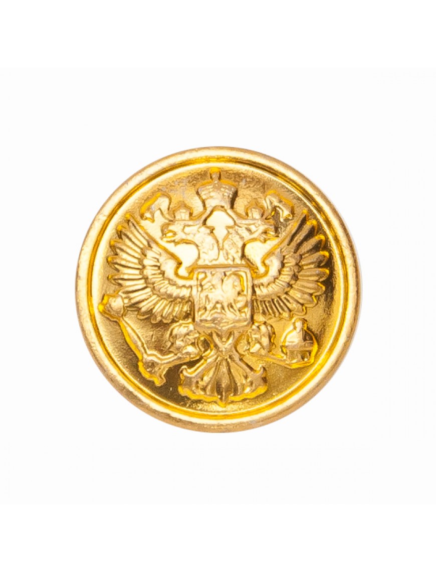Пуговица "Орел" 22 мм металлическая, золотая
