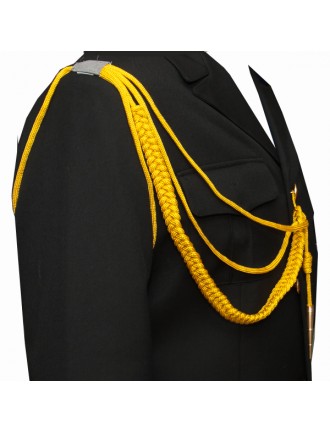 Аксельбант офицерский с 1 наконечником, желтый