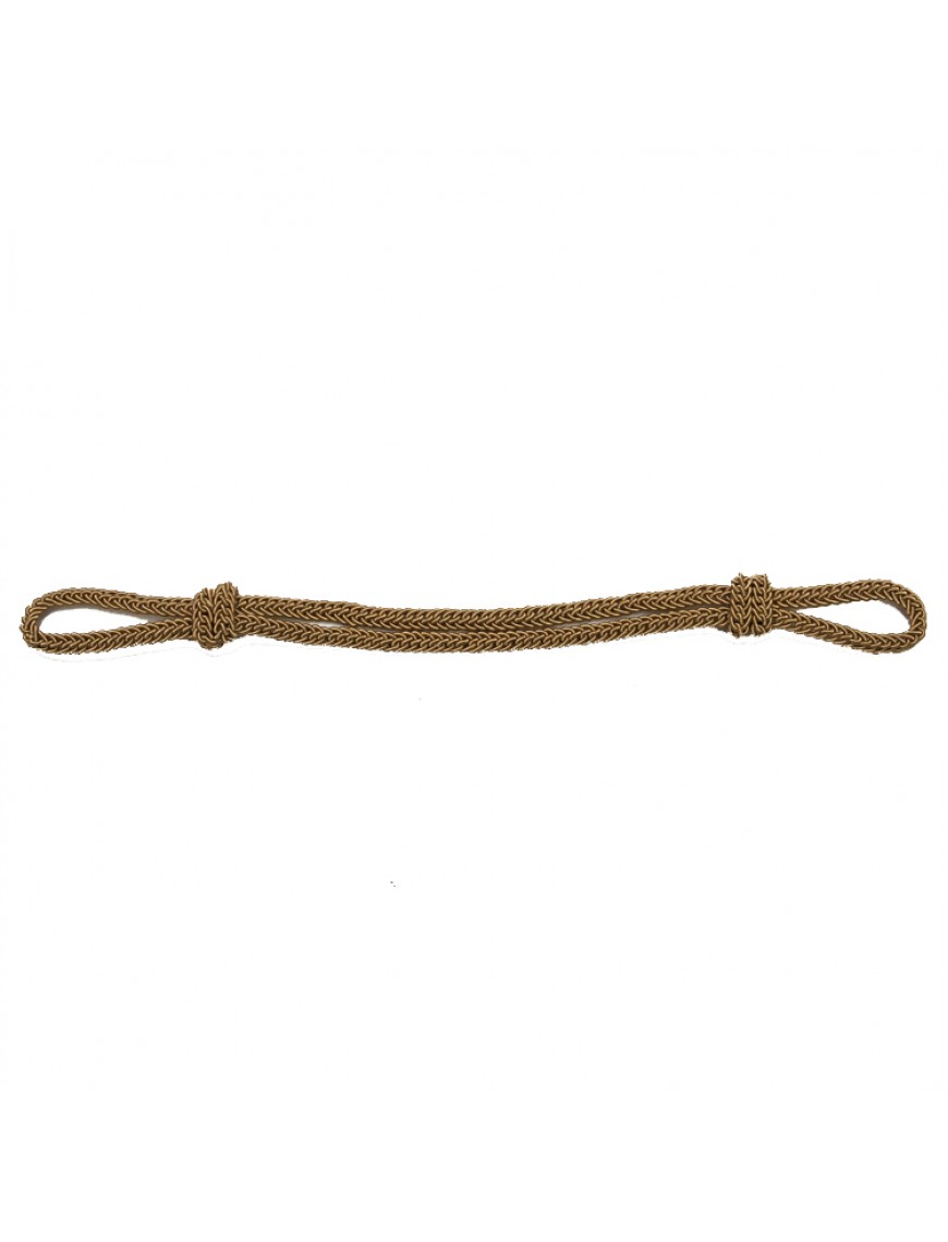 Шнур плетеный металлизированный для фуражки , золотой (6-2-003)