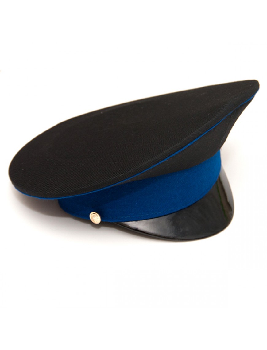 Фуражка черная с синим кантом и синим околышем (2-1-003)