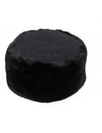Кубанка меховая с суконным донышком, черная (2-5-002)