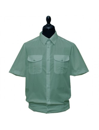 Рубашка форменная с короткими рукавами, оливковая (1-6-008)
