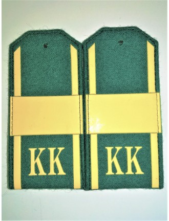 Погоны КК Ст.Сержант, 1 широкая лычка, зеленое сукно (7-1-072)
