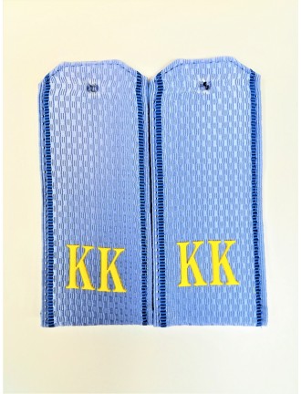 Погоны КК голубые, рифленая ткань (7-1-089)