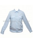 Рубашка форменная с длинными рукавами, светло-голубая (полиция) (1-6-009)