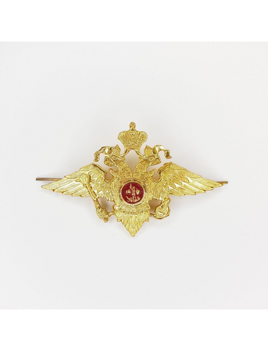 Эмблема на тулью МВД большая метал.золотая (5-2-999)